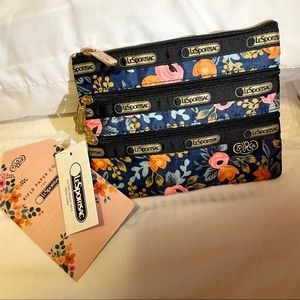 Rifle Paper Co. LeSportsac 3-Zip Cosmetic